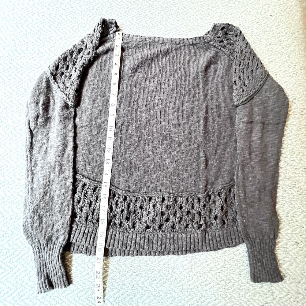 Rip Curl Surfer Girl Sweater With Airy Crochet In Shoulders And Bottom. View 6